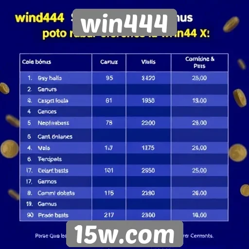 Comparativo de bônus oferecidos pelo win444